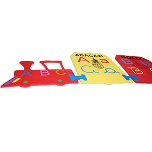 Jogo Educativo Alfabeto Ilusttrado De Parede Em E.V.A  Com 55 Peças - CARLU