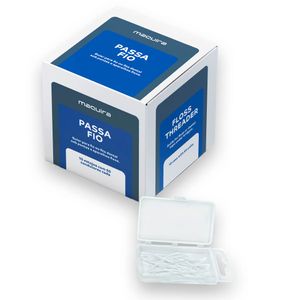 Passa Fio Branco kit com 10 Blister com 50 - Maquira