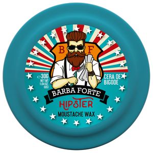 CERA BIGODE MOUSTACHE WAX HIPSTER BARBA FORTE 30G