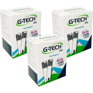 Kit 150 Tiras Reagentes Medição de Glicose G-Tech Vita - Teste Glicemia (150 Unidades)