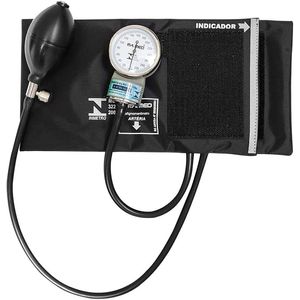 Conjunto Esfigmomanômetro Estetoscópio P.a Med Linha Black