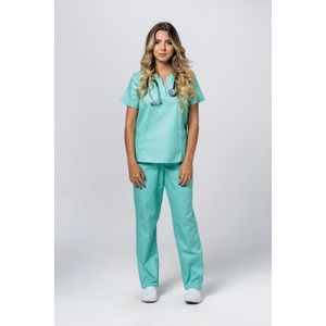 Scrub Feminino Brim Leve Verde