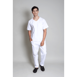 Scrub Masculino Brim Leve Branco
