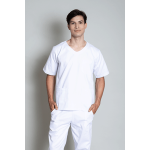 Scrub Masculino Brim Leve Branco