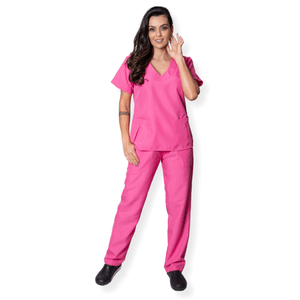 Scrub Feminino Oxford Pink