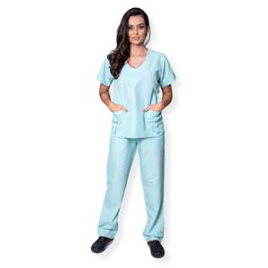 Scrub Feminino Oxford Verde
