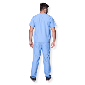 Scrub Masculino Oxford Azul
