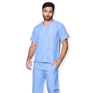 Scrub Masculino Oxford Azul