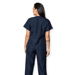Scrub Feminino Oxford Marinho