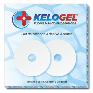 FITA DE SILICONE ADESIVO AREOLAR 7.6 X 7.6CM 2UN KELOGEL