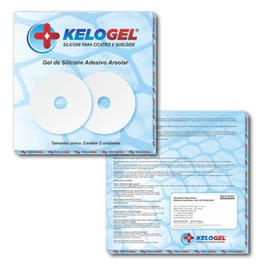 FITA DE SILICONE ADESIVO AREOLAR 7.6 X 7.6CM 2UN KELOGEL