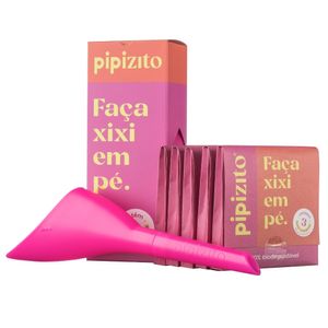 Kit Básico: 1 Pipizito Reutilizável + 15 Pipizitos Descartáveis - Branco