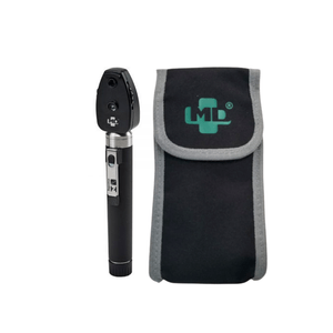 Oftalmoscópio MD 2.5V Omni 3000 Xenon Halógena com estojo - Preto
