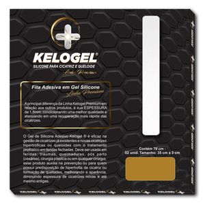 FITA DE SILICONE 70CMx3CM ESP.1.8MM LINHA PREMIUM KELOGEL