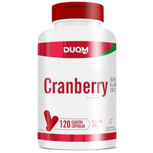 CRANBERRY APENAS 1 CÁPSULA AO DIA 120 CÁPSULAS – DUOM