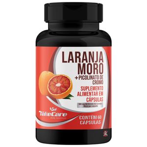 EXTRATO DE LARANJA MORO COM PICOLINATO DE CROMO 500MG 60 CAPSULAS - TAKE CARE