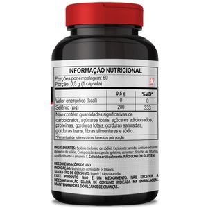 SELÊNIO 200MCG 333% DA IDR APENAS 1 CÁPSULA AO DIA 60 CÁPSULAS – CLINICMAIS