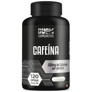 CAFEINA 200MG POR CAPSULA 120 CAPS - DUOM SUPPLEMENTS