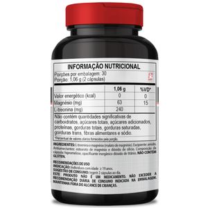 MAGNESIO E TREONINA PRODUTO VEGANO 60 CÁPSULAS - CLINICMAIS