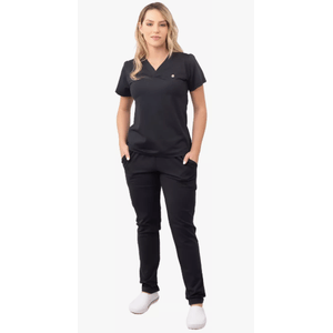 Scrub Feminino Tecnológico Poliamida Preto