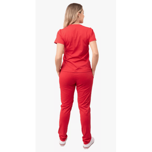 Scrub Feminino Tecnológico Poliamida Vermelho Escarlate