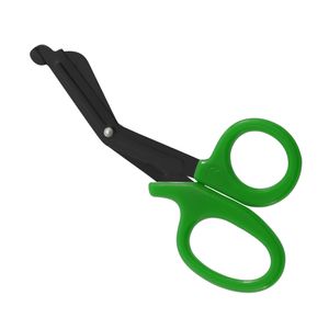 Tesoura MD Ponta Romba para Bandagem 19cm Verde Black