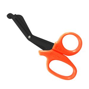 Tesoura MD Ponta Romba para Bandagem 19cm Laranja Black