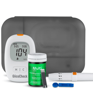 Monitor Medidor de Glicemia GlicoCheck CarePlus - Multi Saúde