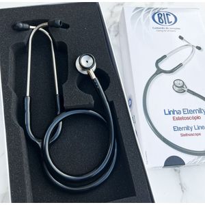 Estetoscópio Neonatal Duplo Inox Preto Eternity Es1521 BIC Diagnóstico
