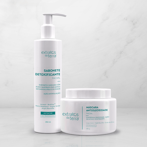 Kit Detox Facial Profissional com Sabonete e Máscara